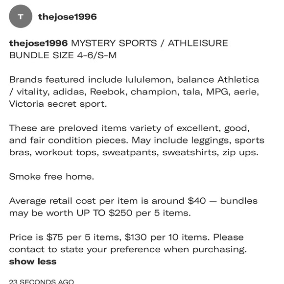 WOMENS MYSTERY BUNDLE - SPORTSWEAR / ATHLEISURE brands like lululemon, balance - Picture 2 of 2